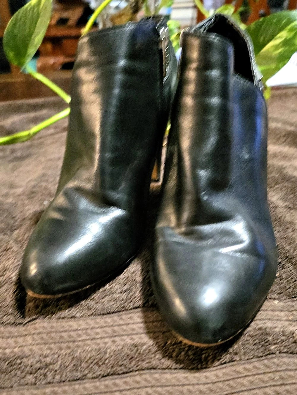 Vince Camuto Black Heeled Ankle Boots